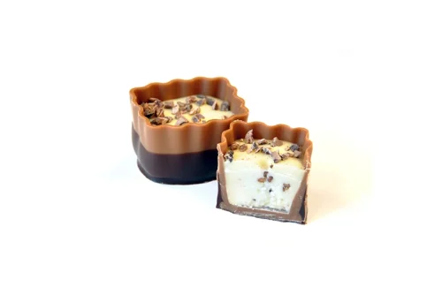 Bonbon melk/puur stracciatella