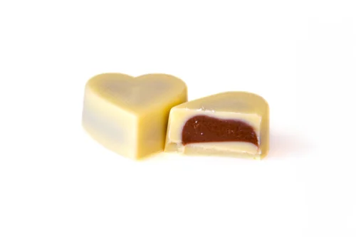 Bonbon Hartje Wit Praliné
