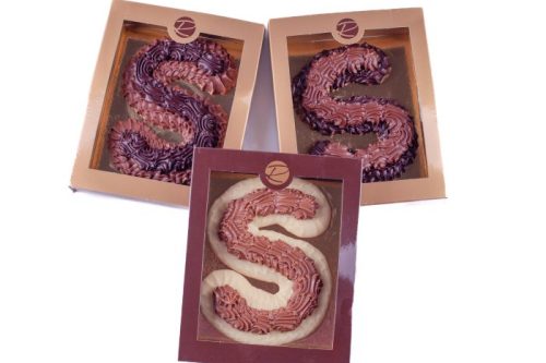 Chocoladeletter melk-wit-puur