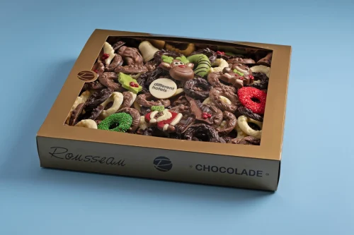 Luxe Kerstchocoladebox met logoschildje