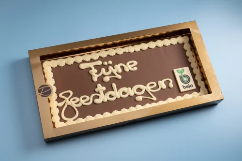 Wensplaat groot Fijne Feestdagen met logokaartje