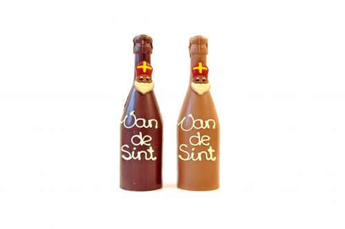 Champagnefles Sinterklaas