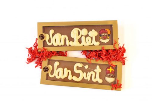Chocolade tablet Van Sint of Van Piet