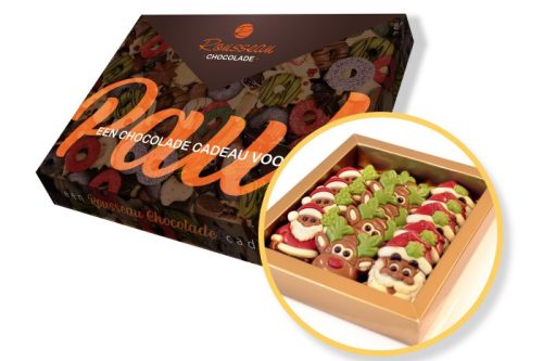 Cadeaubox Kerstmis oranje