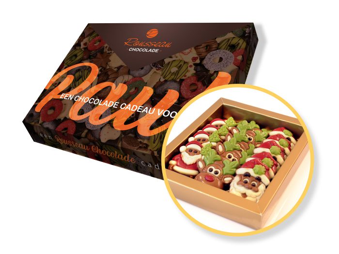 Cadeaubox Kerstmis oranje
