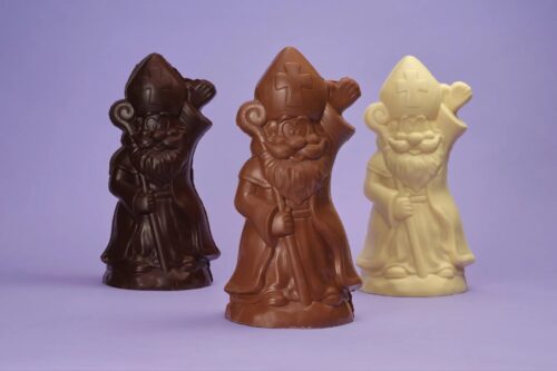 Sinterklaas chocolade holfiguur groot