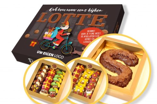 Cadeaubox Sinterklaas op de fiets
