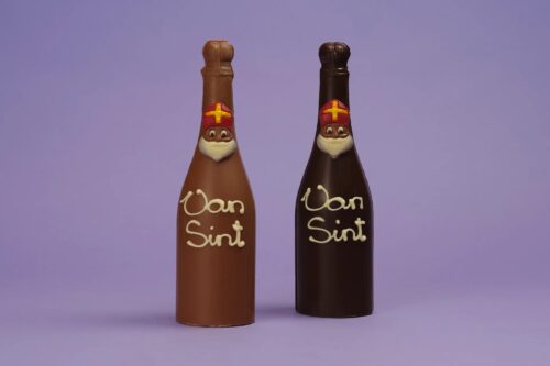 Champagnefles Sinterklaas
