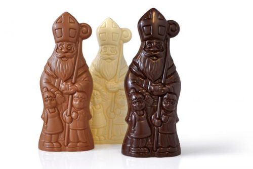 Sinterklaas chocolade holfiguur groot