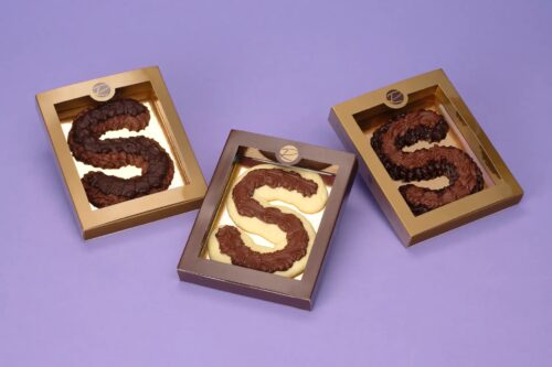 Chocoladeletter melk-wit-puur