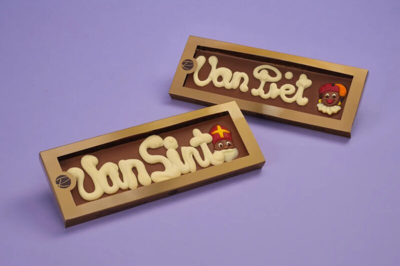 Chocolade tablet Van Sint of Van Piet