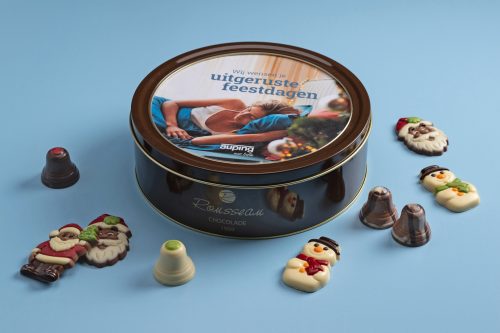 Rondo Kerstchocolade met logo inlegvel