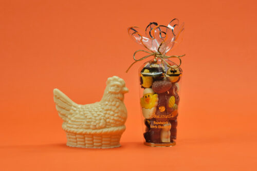 Paaskip met grote cornet Paasassorti