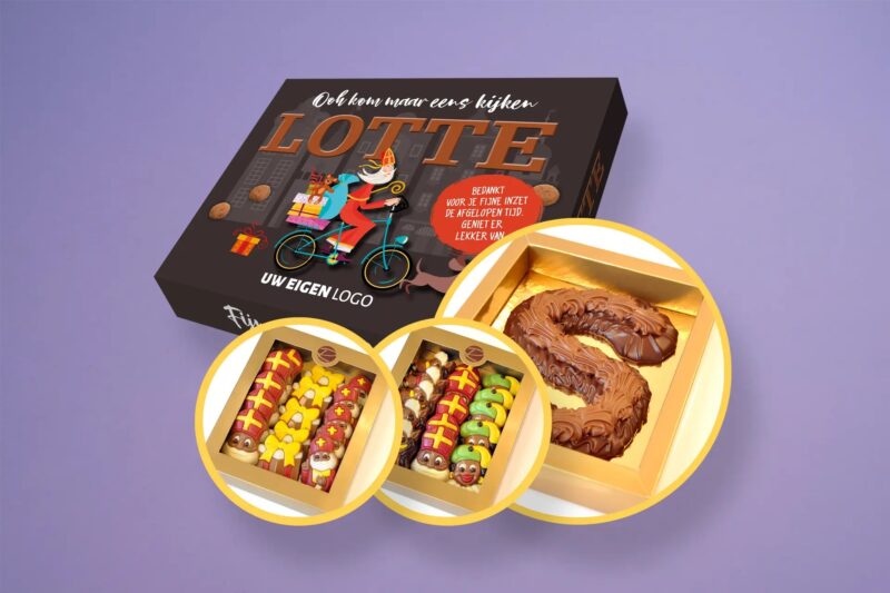 Cadeaubox Sinterklaas op de fiets
