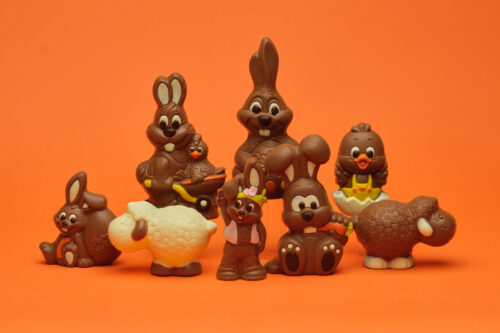 Gekleurde Paasfiguren